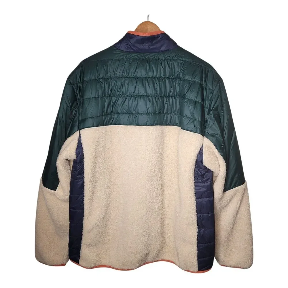 Marine Layer Archive Palisades Anorak Sherpa Fleece 1/2 Zip Mens XL Gorpcore